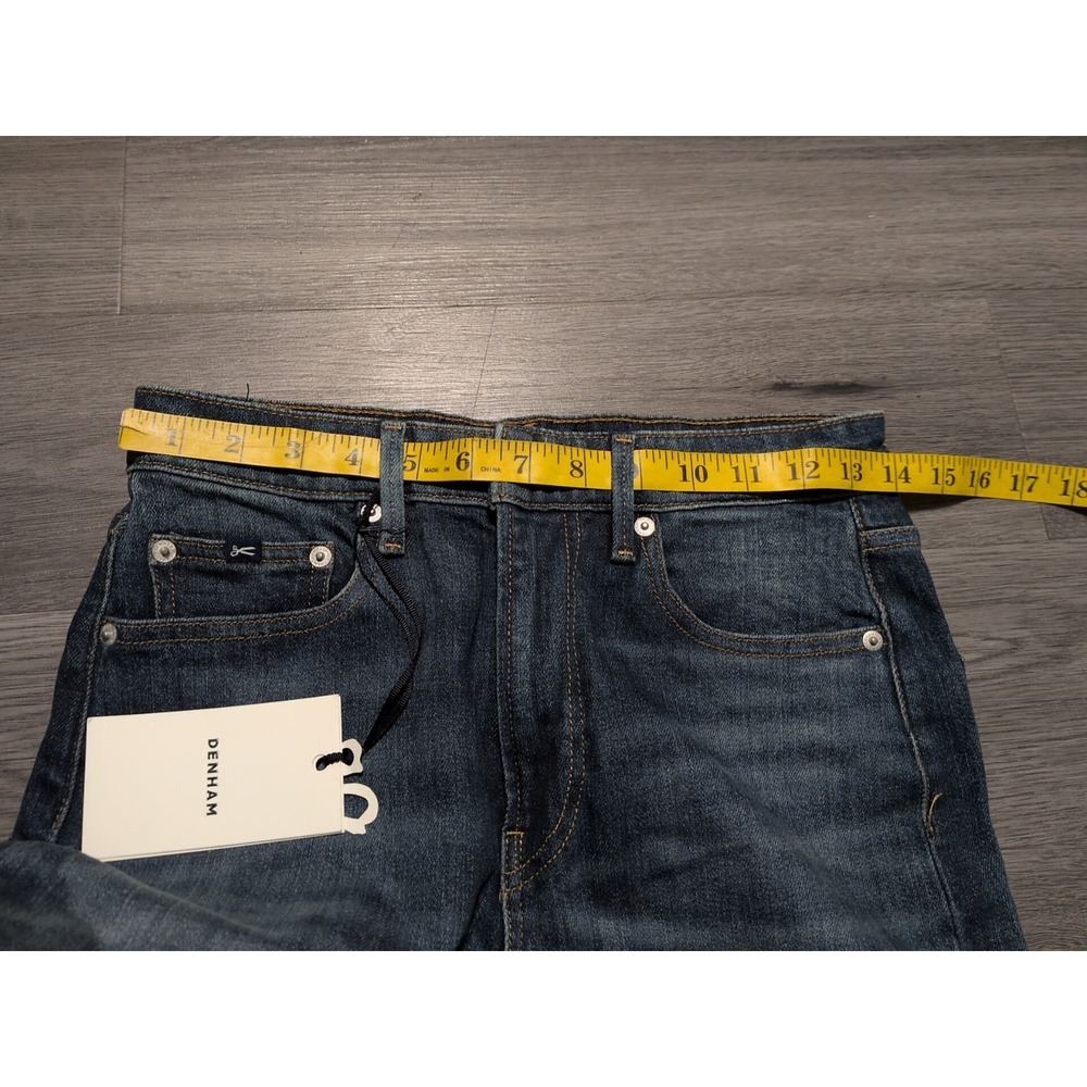 NWT Denham Miku Women's Medium Wash Faded Wide Fit Leg Jeans Size 27x30 - Picture 8 of 10